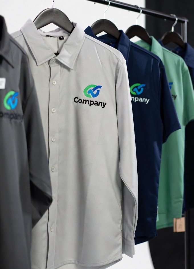 Custom branded business wear, uniforms and polos — screen printing and embroidery, Hampton Roads VA
