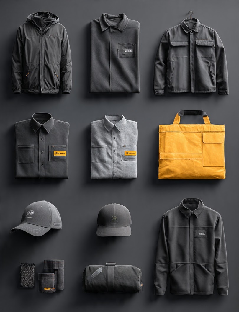 Full custom apparel lineup